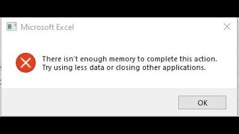 (FAST FIX) Not Enough Memory to Complete this Action | MS Excel Error Fix 2024