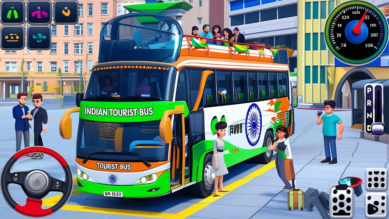 India Tourist Bus Driver Simulator - Coach Luxury Big Indian Bus ...