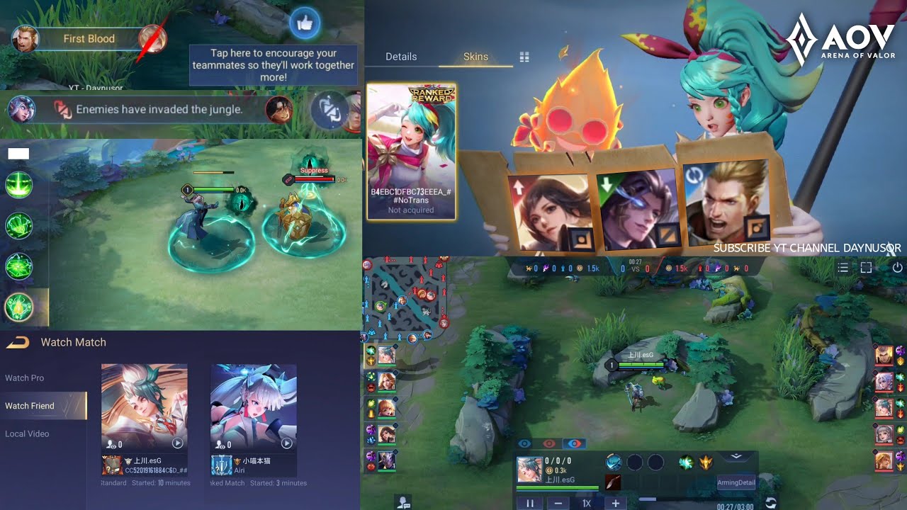 AOV New Update 1.45 Beta36 | New Ranked Season | New Feature AOV | New Skin Roxie - Arena of Valor