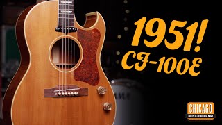 1951 Gibson CF-100E in Very RARE Natural Finish | CME Vintage Demos