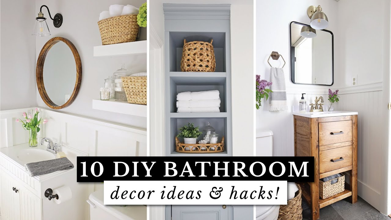 DIY Bathroom Decor Ideas and Hacks  Bathroom Makeover Ideas on a Budget