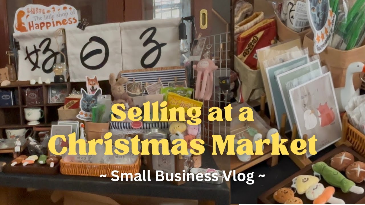 Eueu's Vlog: A Day in the Life of a Christmas Market Vendor in Singapore | Small Business Vlog