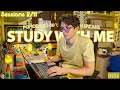 Study with me live pomodoro  12 hours study challenge  harvard student relaxing rain sounds