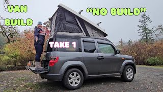 Van Build 'NO BUILD' ~ Making a home in my NEW 2011 Honda Element ECamper #vanlife #vanbuild #suv