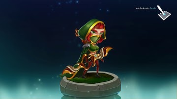 2D Hero Character Archer #6 - Mesh Animation