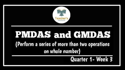 PMDAS & GMDAS (Q1-W3) V.2 @GFAM