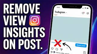 Instagram Post Se View Insights Kaise Hataye | How to Remove View Insights on Instagram