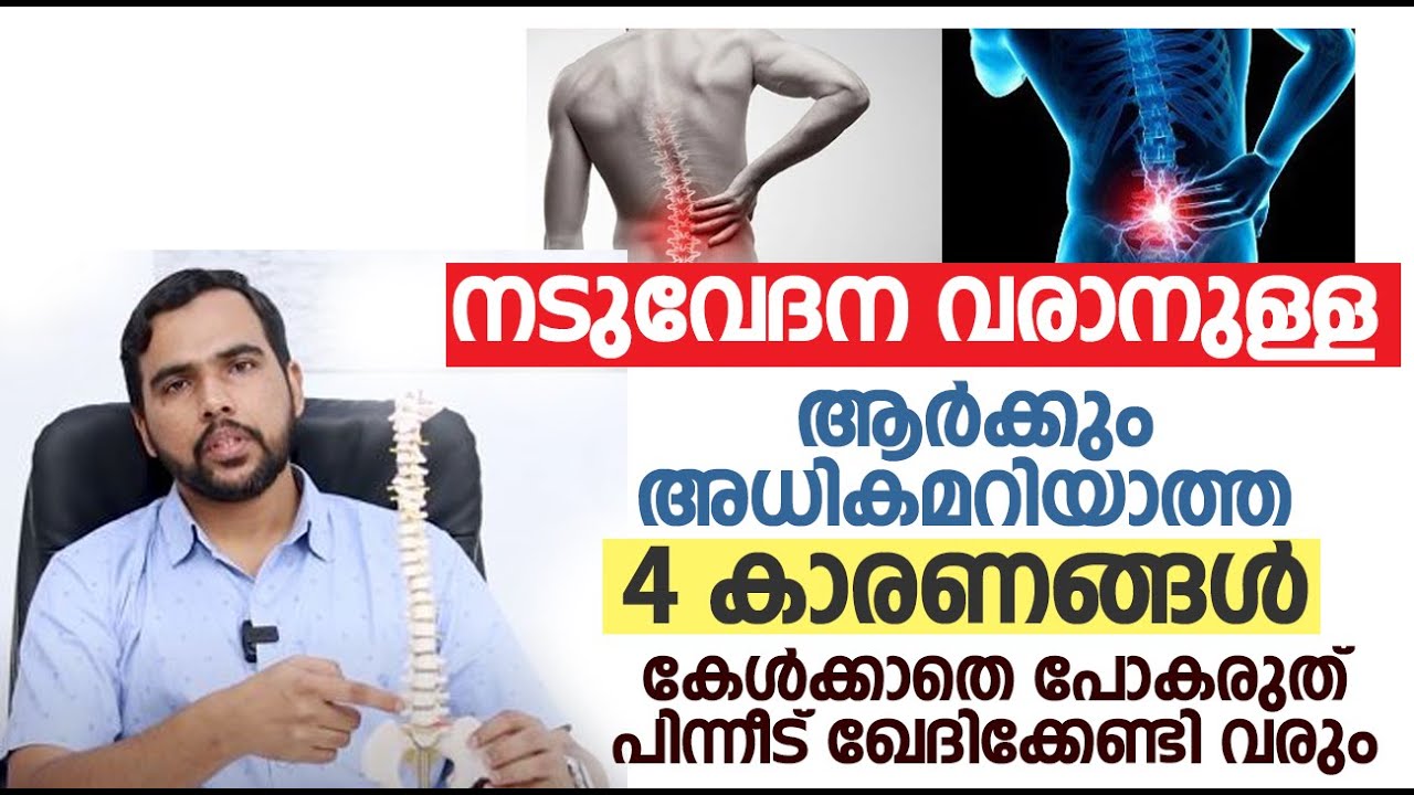 നടുവേദന വരാനുള്ള ആർക്കും അധികമറിയാത്ത 4 കാരണങ്ങൾ  | Dr Nishad Pk  | Convo Health | Back Pain