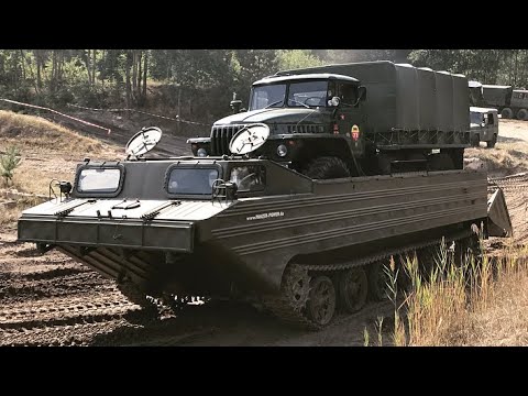 ПТС-М Урал 4320 ГАЗ 66 Militärfahrzeugtreffen Mahlwinkel 2018