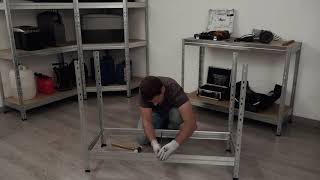 Étagère En Métal Rivet Stabil, Montage Facile Pour Le Stockage De Garage. Galvanisée. Ar Shelving.