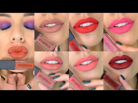 Video: Smashbox Always On Liquid Lipstick - Kysyntä, Let's Dance, Big Spender Review