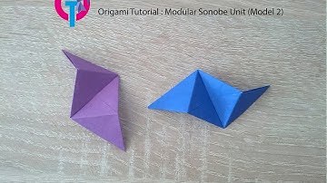 Origami Tutorial : Modular Sonobe Unit (Model 2)