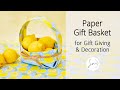 A Large Size Origami Gift Basket (Perfect for gifting, storing and decoration!)