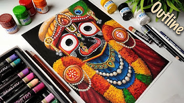 Rath Yatra Drawing with Oil Pastel | Lord Jagannath Drawing Step by Step #rathyatra #puri #jagannath