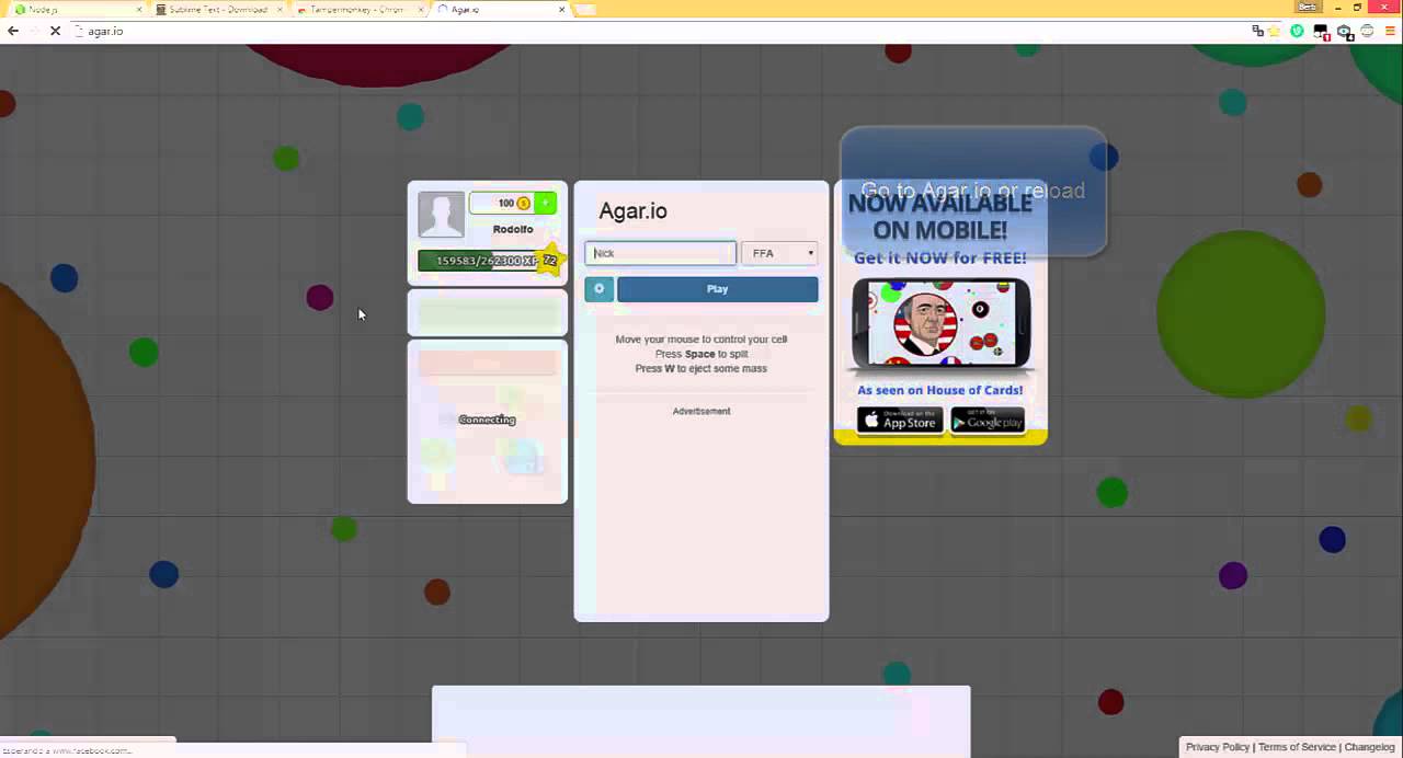  Free Agar.io Bots/Minions