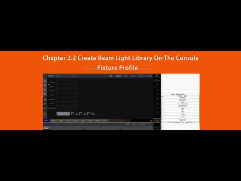 Chapter 2 2 Create beam light library on console