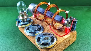 Electricity Free Energy Generator With DC Motor New Technology Idea 2018