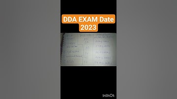 DDA exam date 2023😲 #shorts #shortvideo #viral #viralvideo #ssc #railway #dda #exam #government