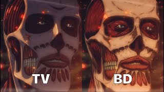 Attack on Titan: The Final Season | THE FINAL CHAPTERS Special 1 \& 2 | TV vs Blu-Ray Comparison