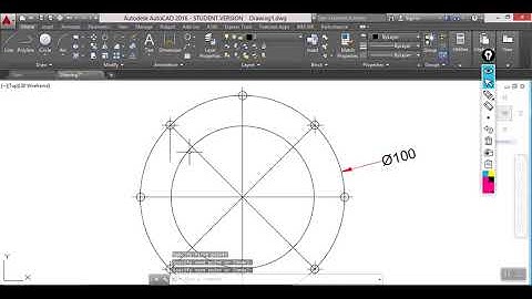 concentric circle method using AutoCAD