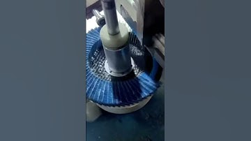 production of 4inch zirconium  flap disc,   #flapdisc #polishing #carbonsteel #prodution