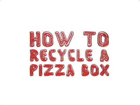 Wie eine Pizza Box Recycle
