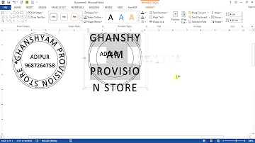How do I create a custom stamp in Word?