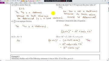 KSSM Form 4 Modern Maths 3.1 Statements Part 1