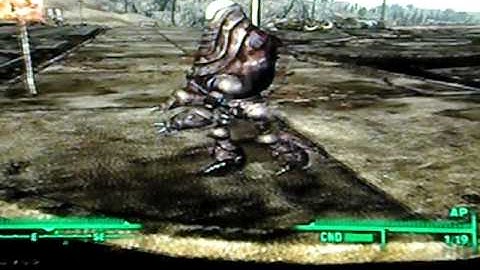 fallout 3 Protectron goes physco