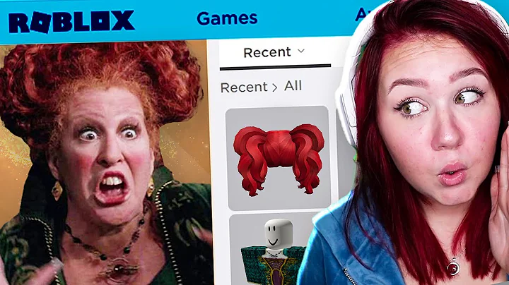 MAKING WINNIE FROM HOCUS POCUS A ROBLOX ACCOUNT!!