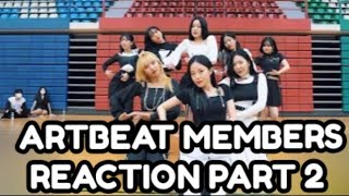 Artbeat Members Reaction To Fromise9-Feel Good Secret Code Ab Girls Dance Cover Part 2.