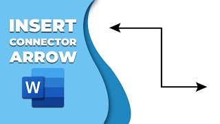 How to insert connector arrow in word