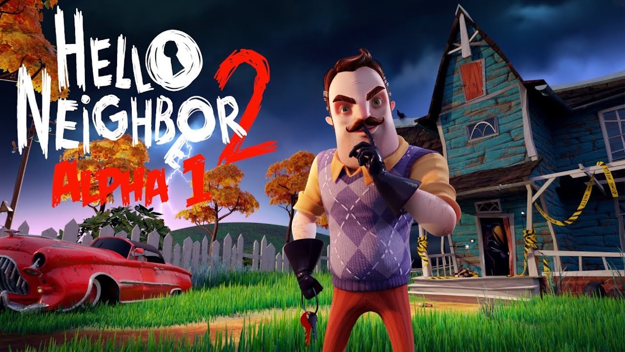 Прохождение хеллоу нейбор. Привет сосед 2 ворон. Привет сосед Альфа 2. Hello Neighbor 2 Alpha 1. Hello Neighbor 2 диск.