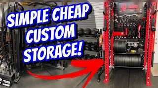 How to build your own home gym storage system cheap!