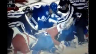 Gotta See It: Abdelkader wails on Blunden & incites line brawl fight scene