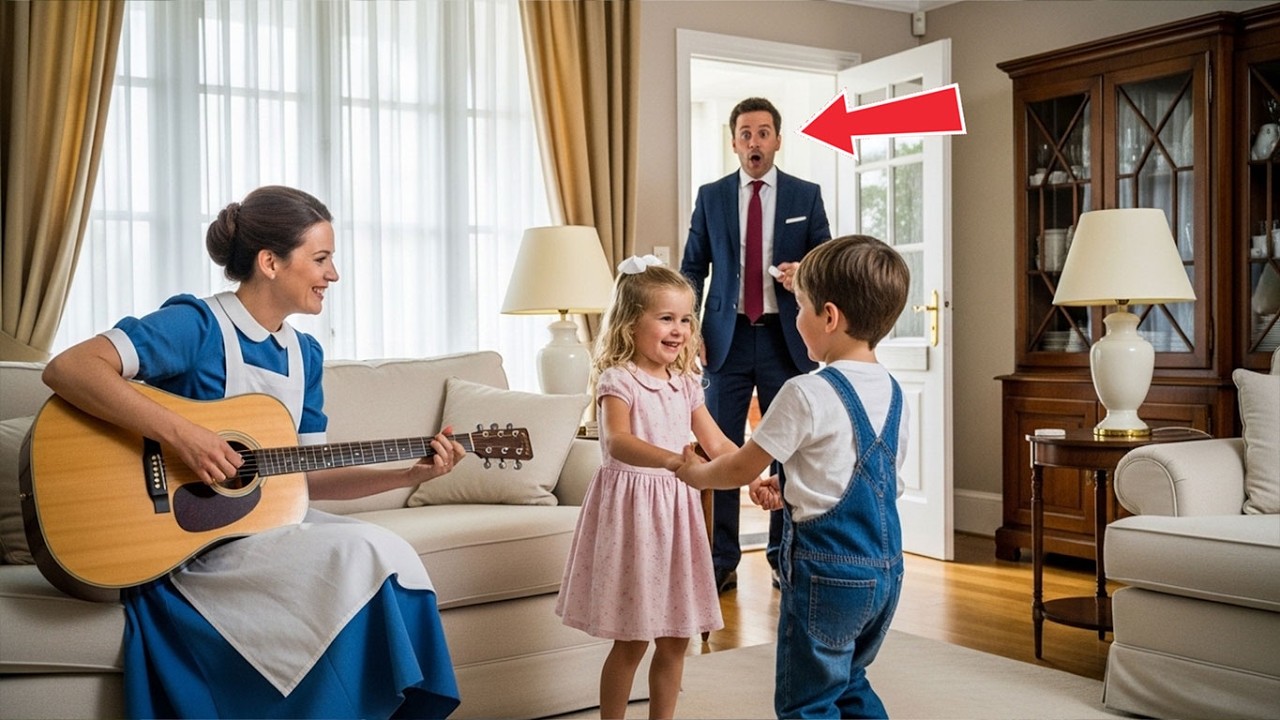 LE MILLIONNAIRE RENTRE À LA MAISON ET EST SURPRIS DE VOIR SA FILLE JOUER AVEC FILS DE L’EMPLOYÉE