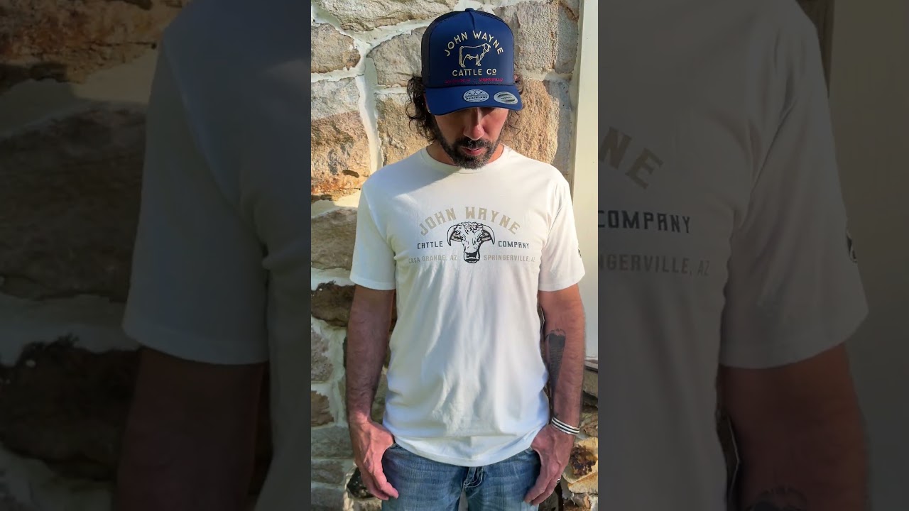 Hooey Men's Cream John Wayne Cattle Graphic Tee