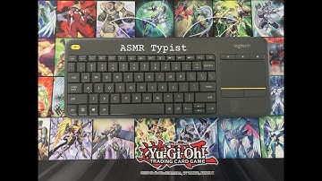 ASMR Typing on a Black Logitech K400 Plus Wireless USB Keyboard with Built In Touchpad Again