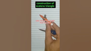 construction of scalene triangle #construction #compass