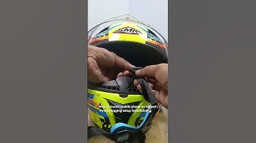 How to mount mobile phone on helmet | #motovlogging setup Installation