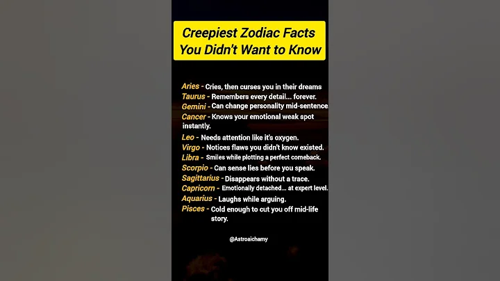 Creepiest Zodiac Facts You Didn't Want to Know | #astrology #zodiac #horoscope #shorts #astro