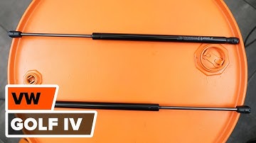 Wie VW GOLF 4 Heckklappendämpfer wechseln [TUTORIAL AUTODOC]