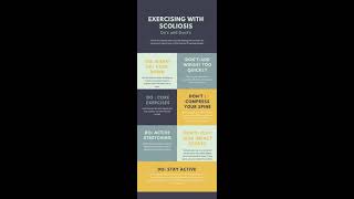 WVU Exercise Physiology Infographic: Exercising with Scoliosis Do's and Dont's