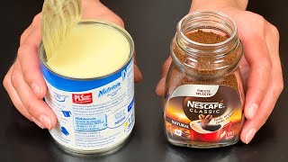 Взбей сгущенку вместе с Nescafe! Самый вкусный десерт этого ЛЕТА!! Через 5 минут!