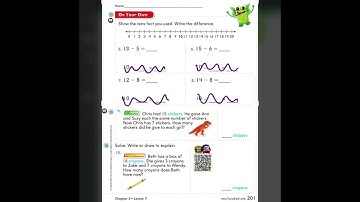 Go Math, Grade 2, Lesson 3.7 video : Use Ten to Subtract