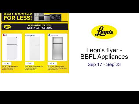 Leon's flyer - BBFL Appliances Sep 17 - Sep 23