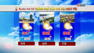 Dự báo thời tiết TPCT 4/9/2023 | THTPCT