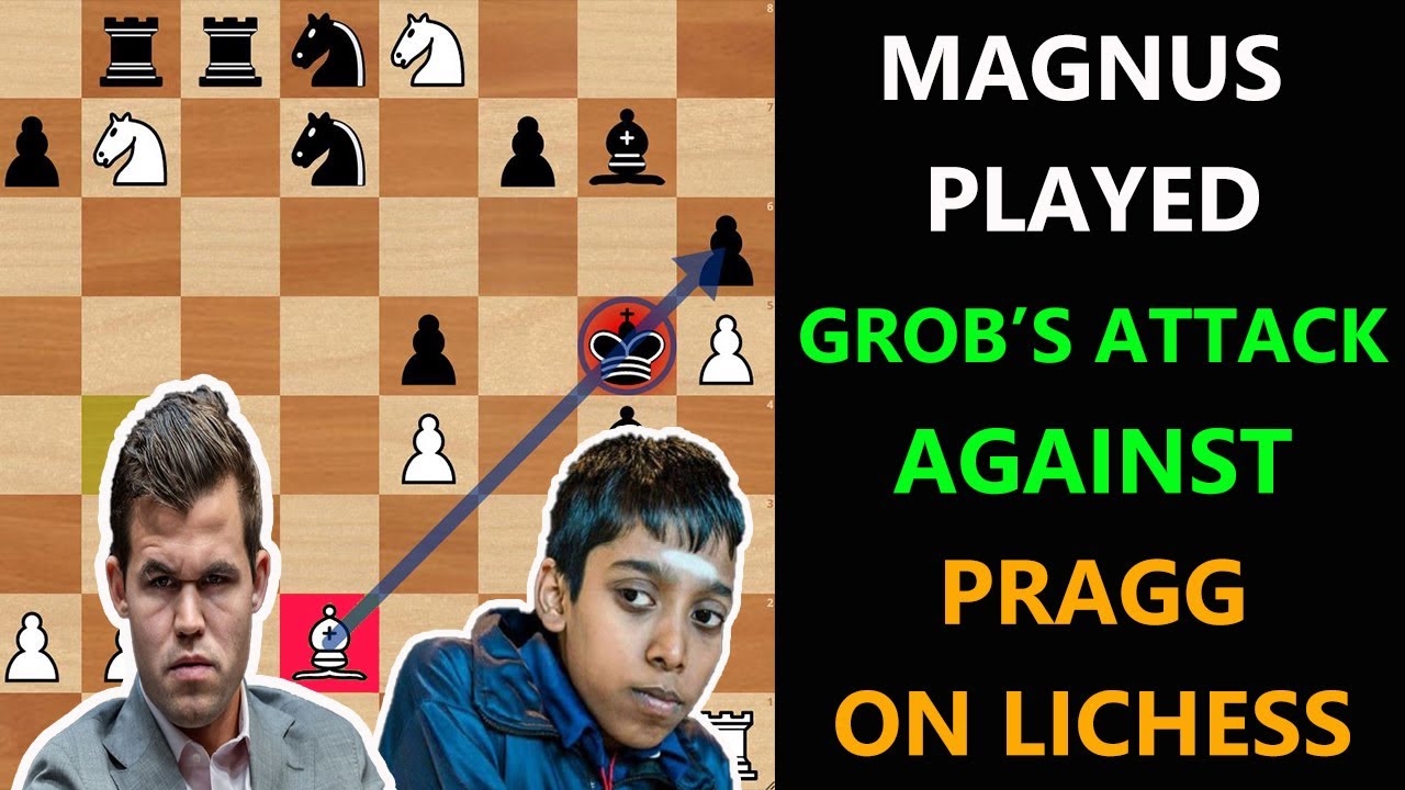 Carlsen vs Praggnanandhaa! Carlsen Goes For Grob's Attack 