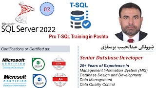 02. Introduction to - Pro T-SQL Training in Pashto