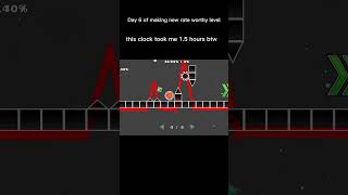 Day 6 of making new rate worthy level we made to 2 drop lets gooooo #geometrydash #gd #creator